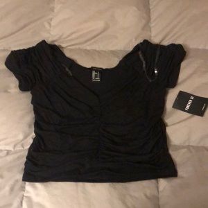 Forever 21 Black Short Sleeve